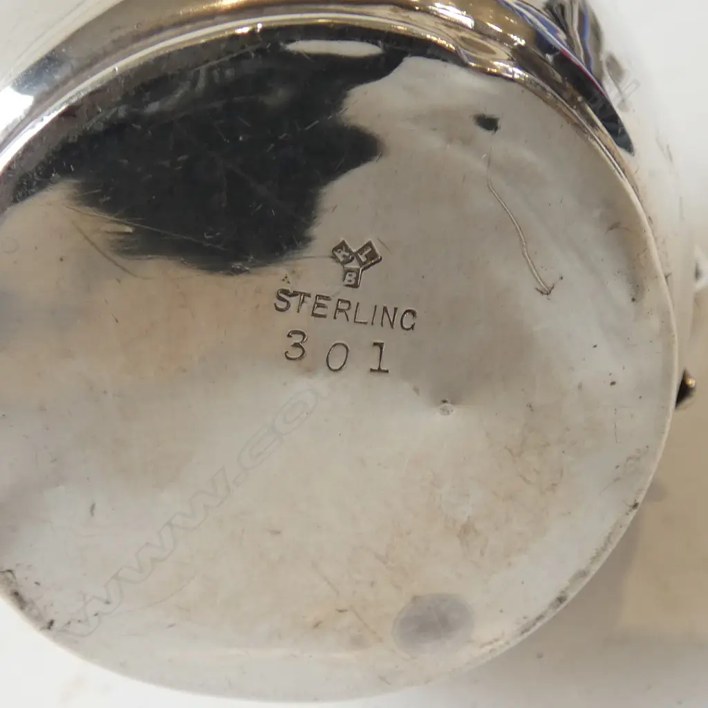 STG SILVER MILK JUG & SUGAR BOWL, 163gms Image 1++