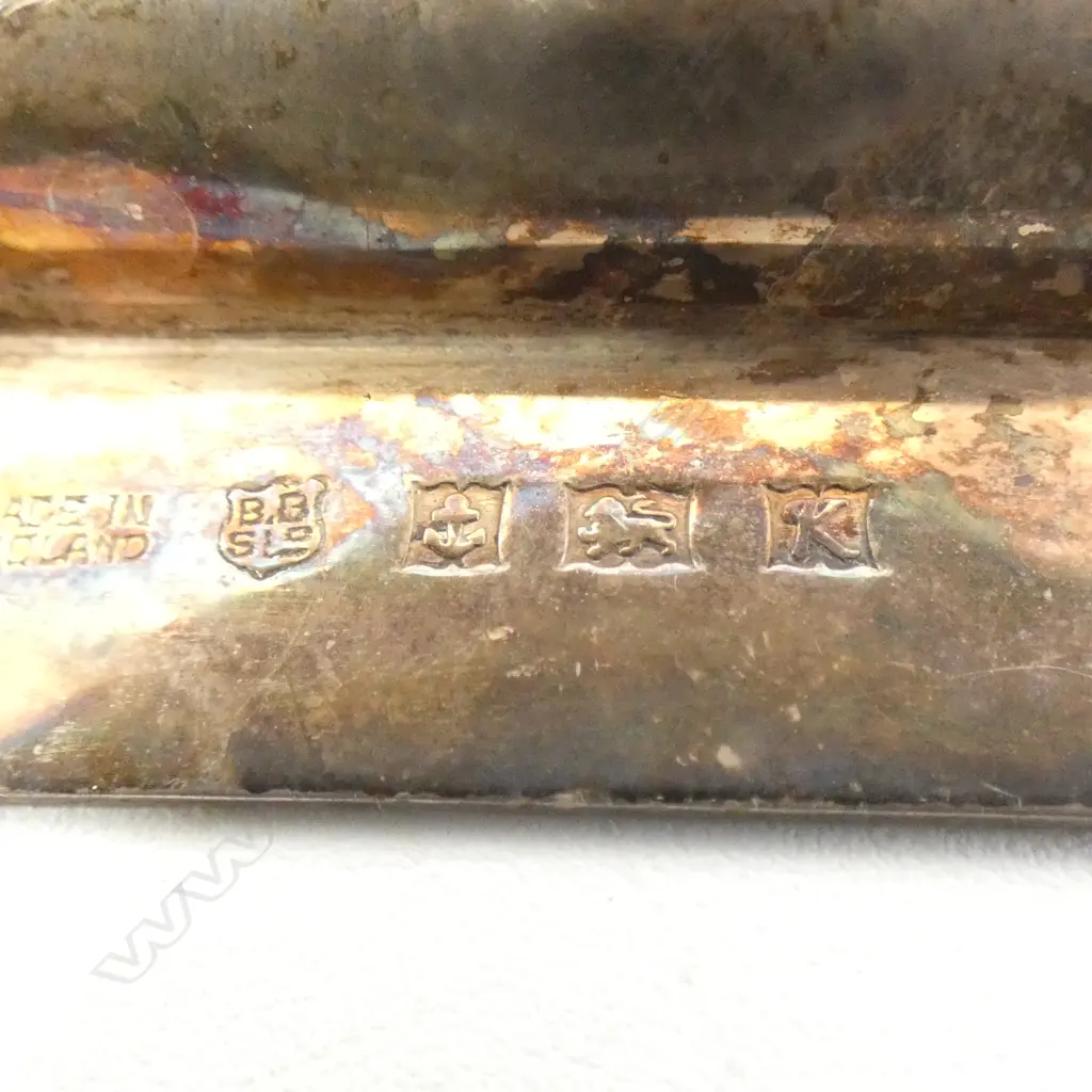STG SILVER ASHTRAY Birmingham 1959 87gms + small STG SILVER VASE wooden infill base 39gms Image 1++