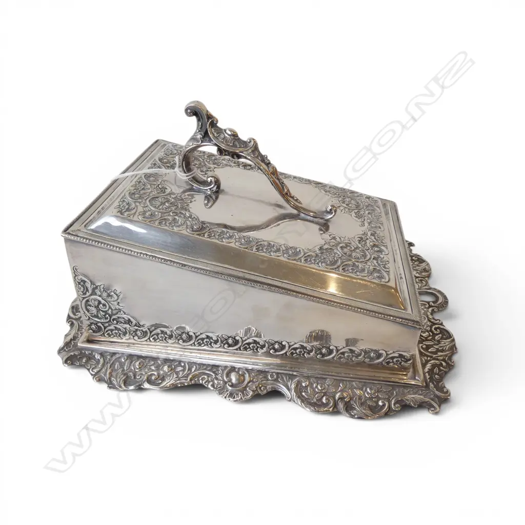 SILVER PLATE CHEESE WEDGE DISH L.250mm Image 1++