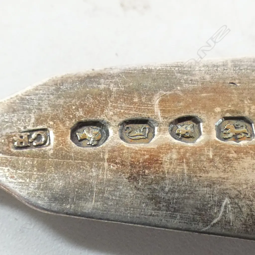 6 various Geo.III & Vict. SILVER OLD ENGLISH pattern TABLE FORKS. 418gms Image 1++