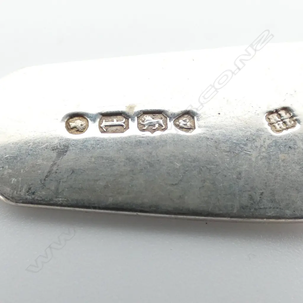 UNCOMMON SILVER RUNCIBLE SPOON (tined spoon) LONDON 1866. 31gms Image 1++