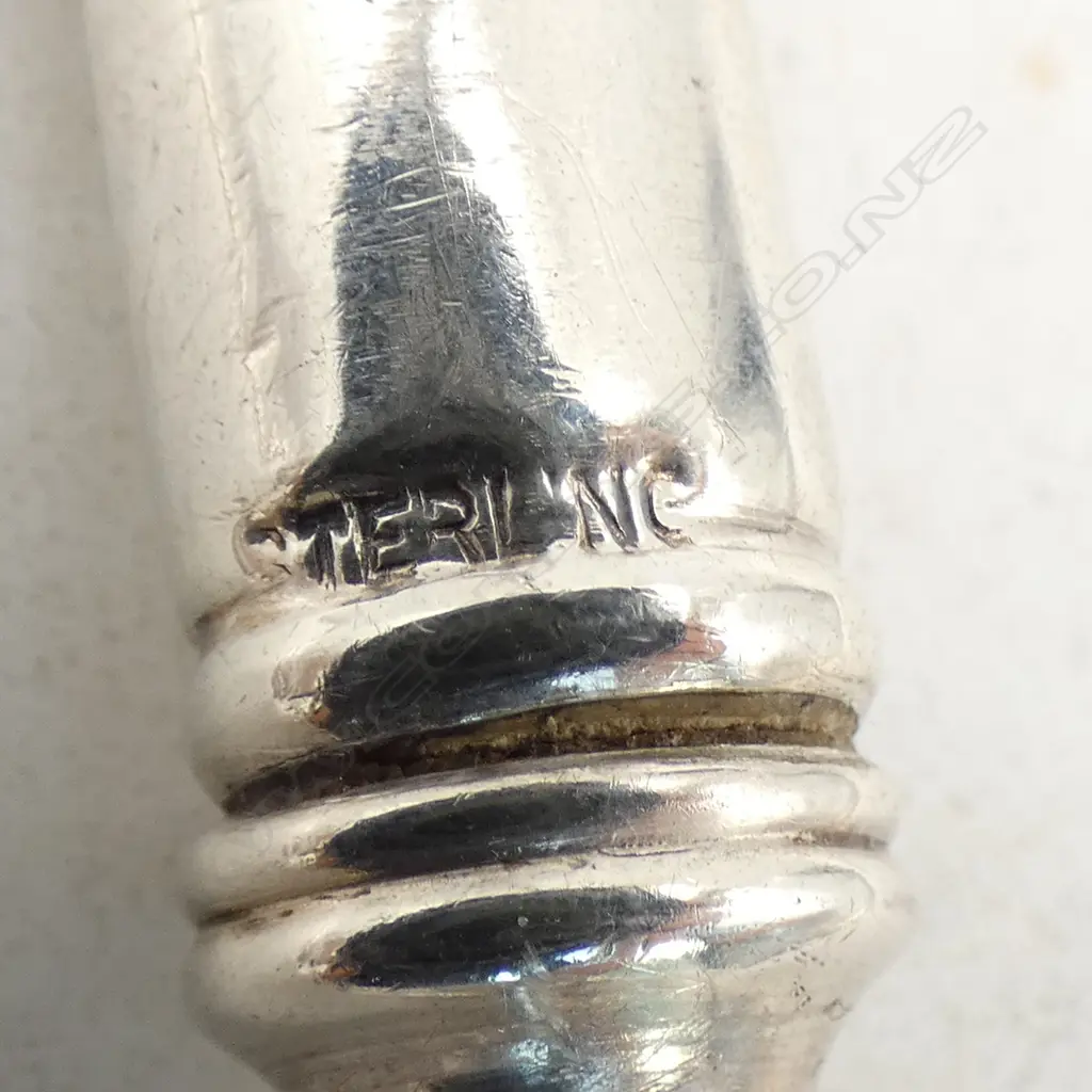 2 STG SILVER UTENSILS mop & casein handle L.210mm Image 1++