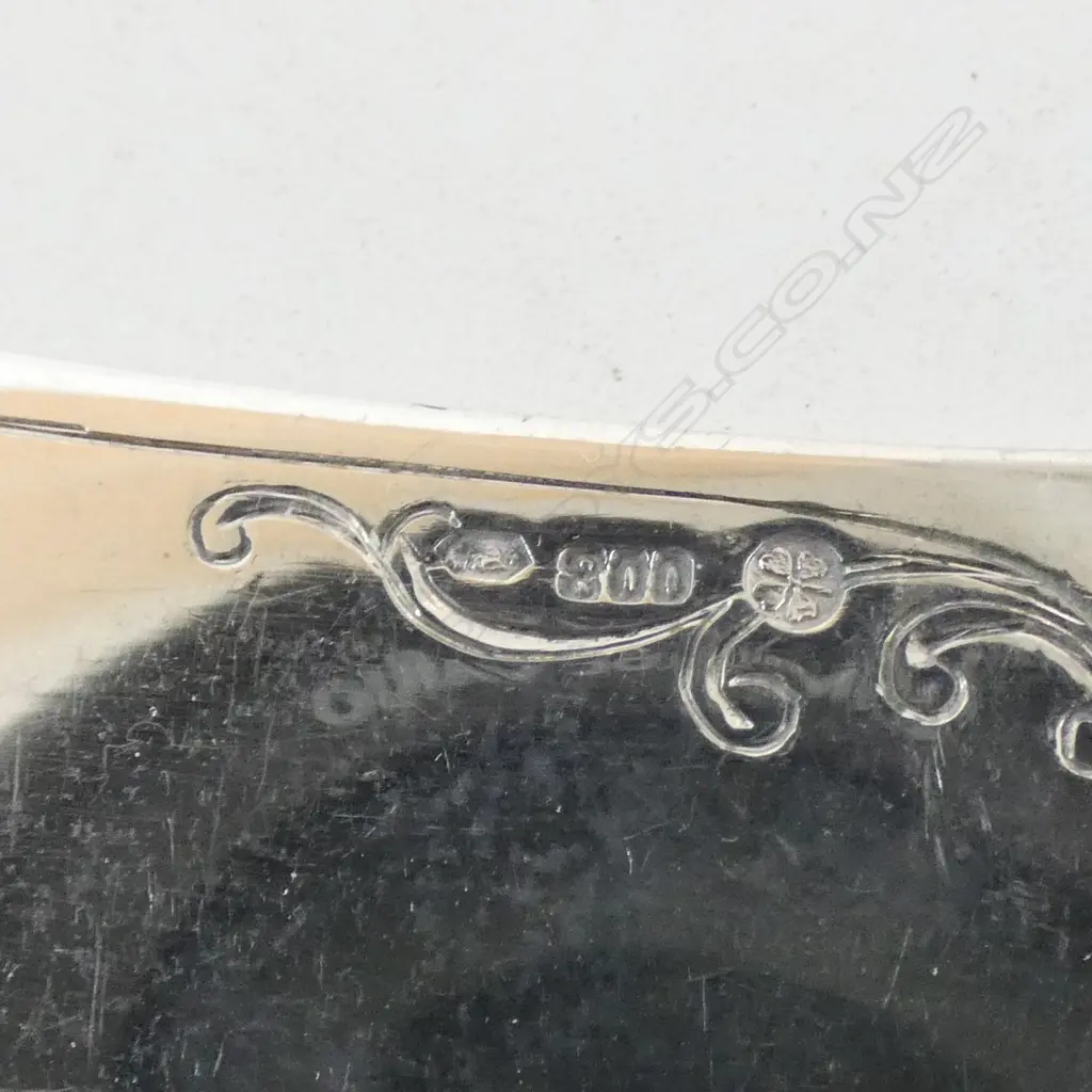 AUSTRIAN 800 SILVER 6 FISH KNIVES MAKER ALEXANDER STURM 334.4GMS Image 1++