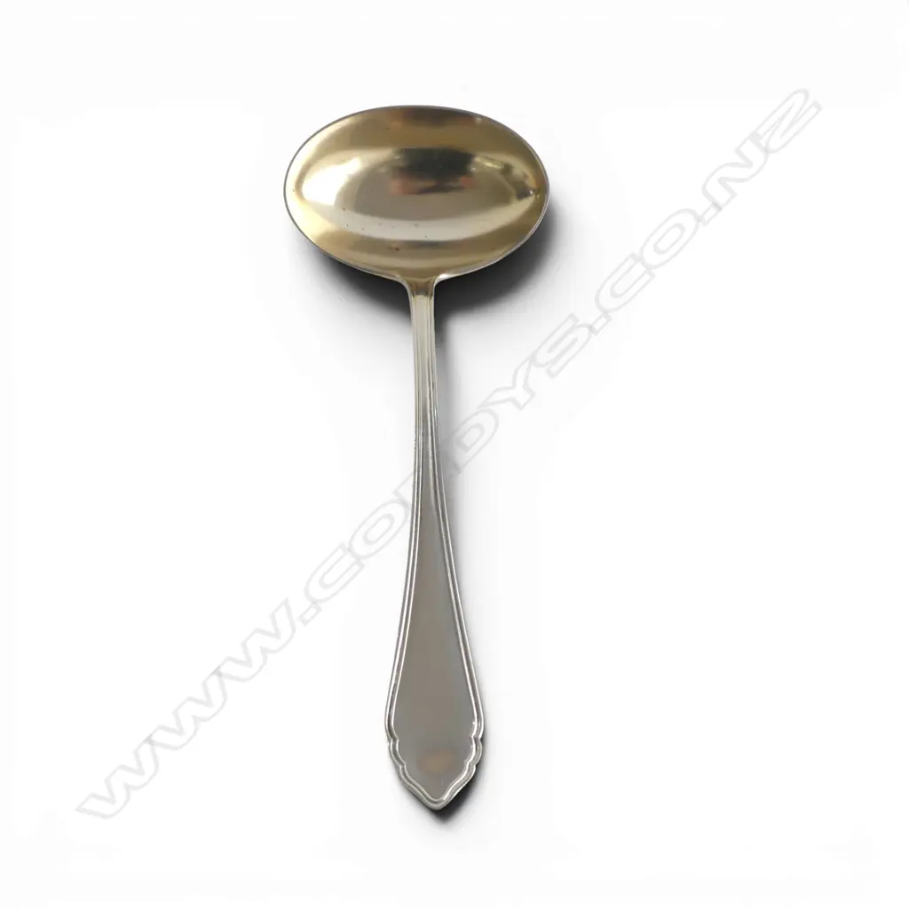 AUSTRIAN 800 SILVER LADLE GILT BOWL MAKER ALEXANDER STURM 75.9GMS Image 1++