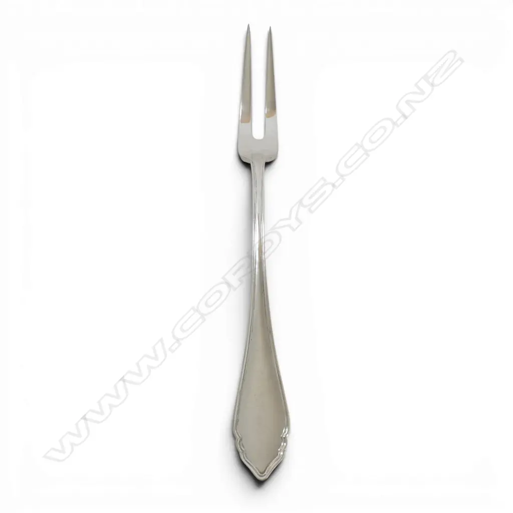 AUSTRIAN 800 SILVER LARGE SERVING FORK  L247MM MAKER ALEXANDER STURM 82.1GMS Image 1++