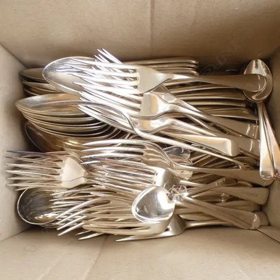LG QTY OF ASST. SILVER PLATE CUTLERY