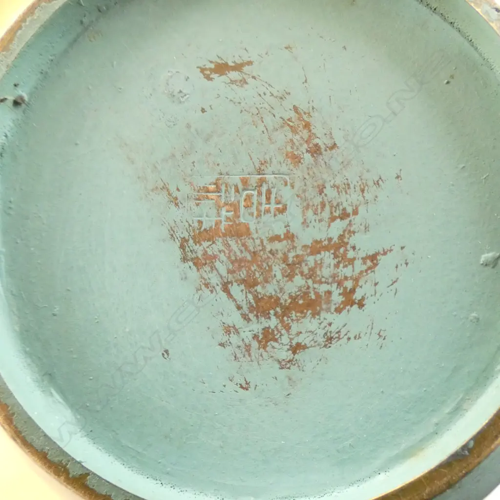 VINTAGE JAPANESE BRONZE VASE, stamped to base, H.250mm Image 1++