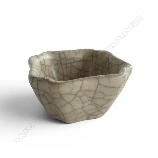 CRACKLE GLAZE DISH 75x75mm