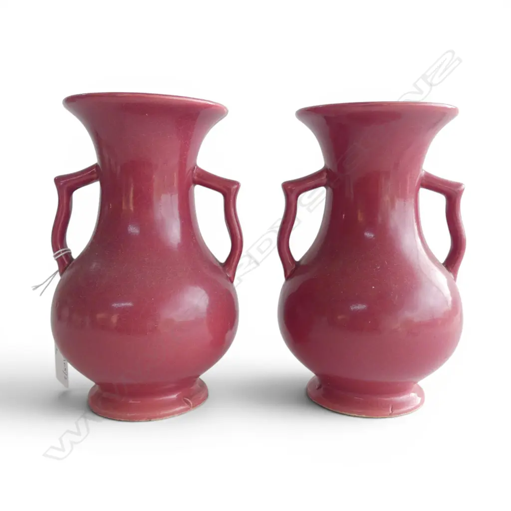 PR RED GLAZED VASES H.180mm Image 1++
