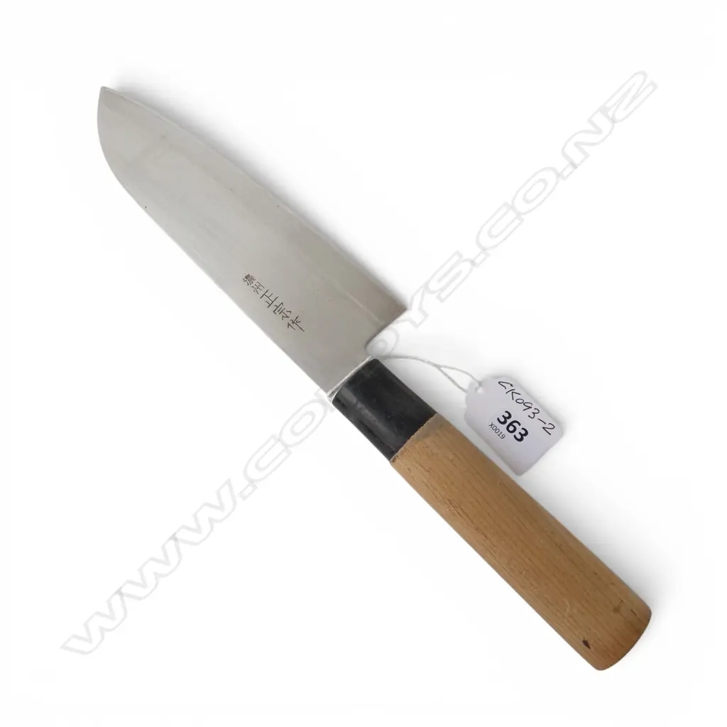 JAPANESE CHEF'S KNIFE, blade signed, L.290mm Image 1++
