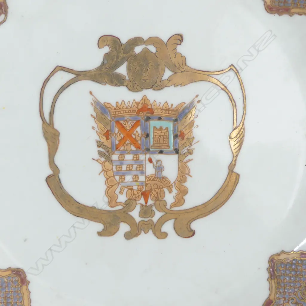 20thC CHINESE PORCELAIN ARMORIAL PLATE 18thC style. Dia.270mm Image 1++