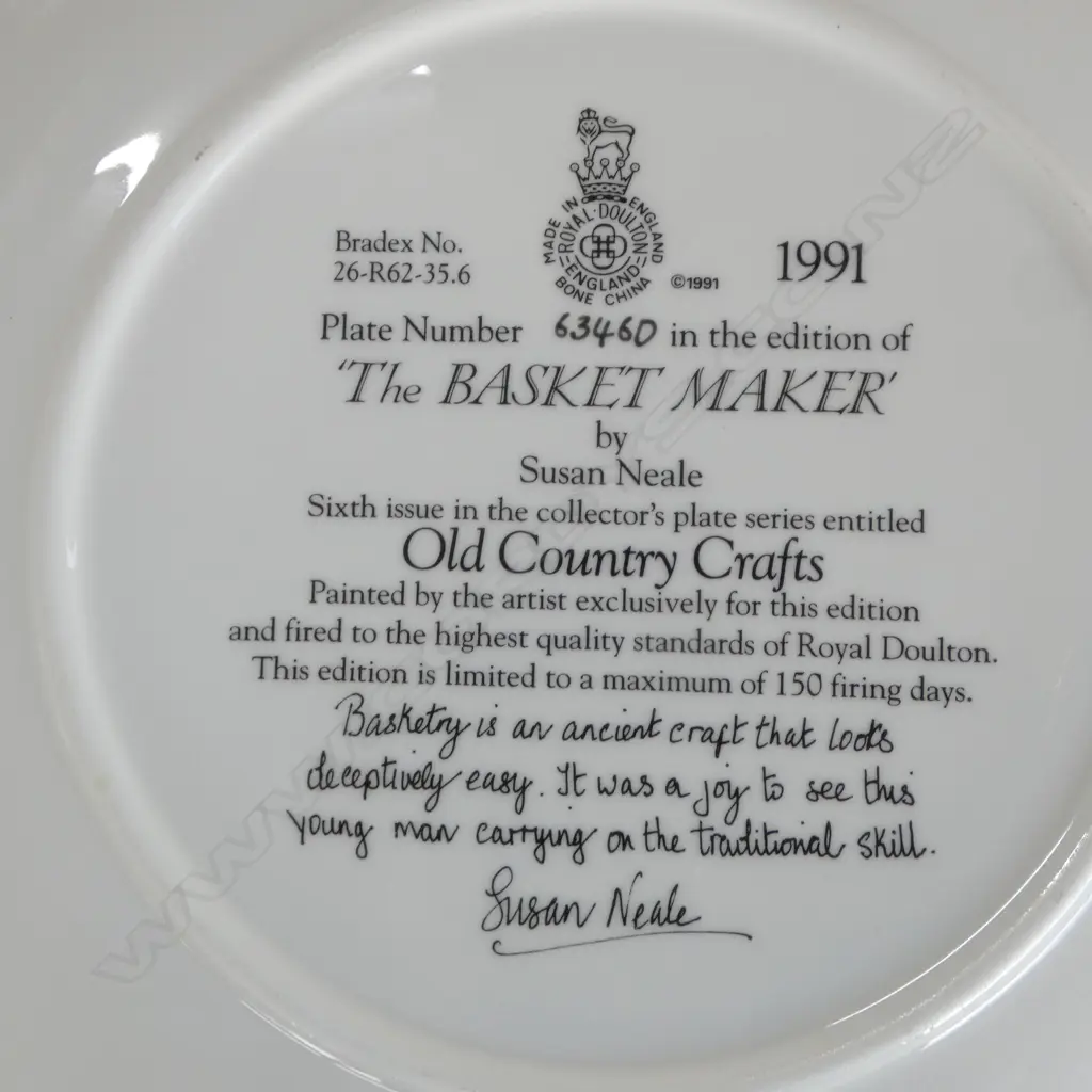 10 ROYAL DOULTON 'OLD COUNTRY CRAFTS' PLATES, Dia.210mm Image 1++