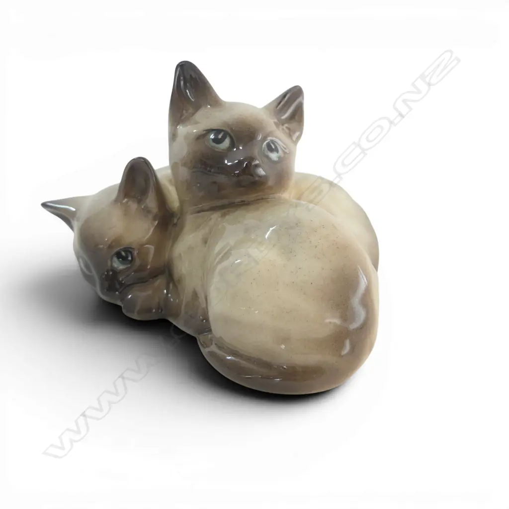 BESWICK SIAMESE CATS #1296 W.110mm Image 1++