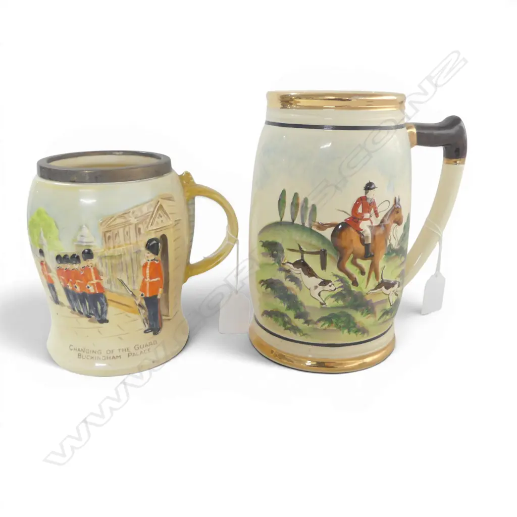 SYLVAN MUSICAL CHINA MUG H190MM & THE CHANGING OF THE GAURDS MUSICAL MUG H150MM Image 1++
