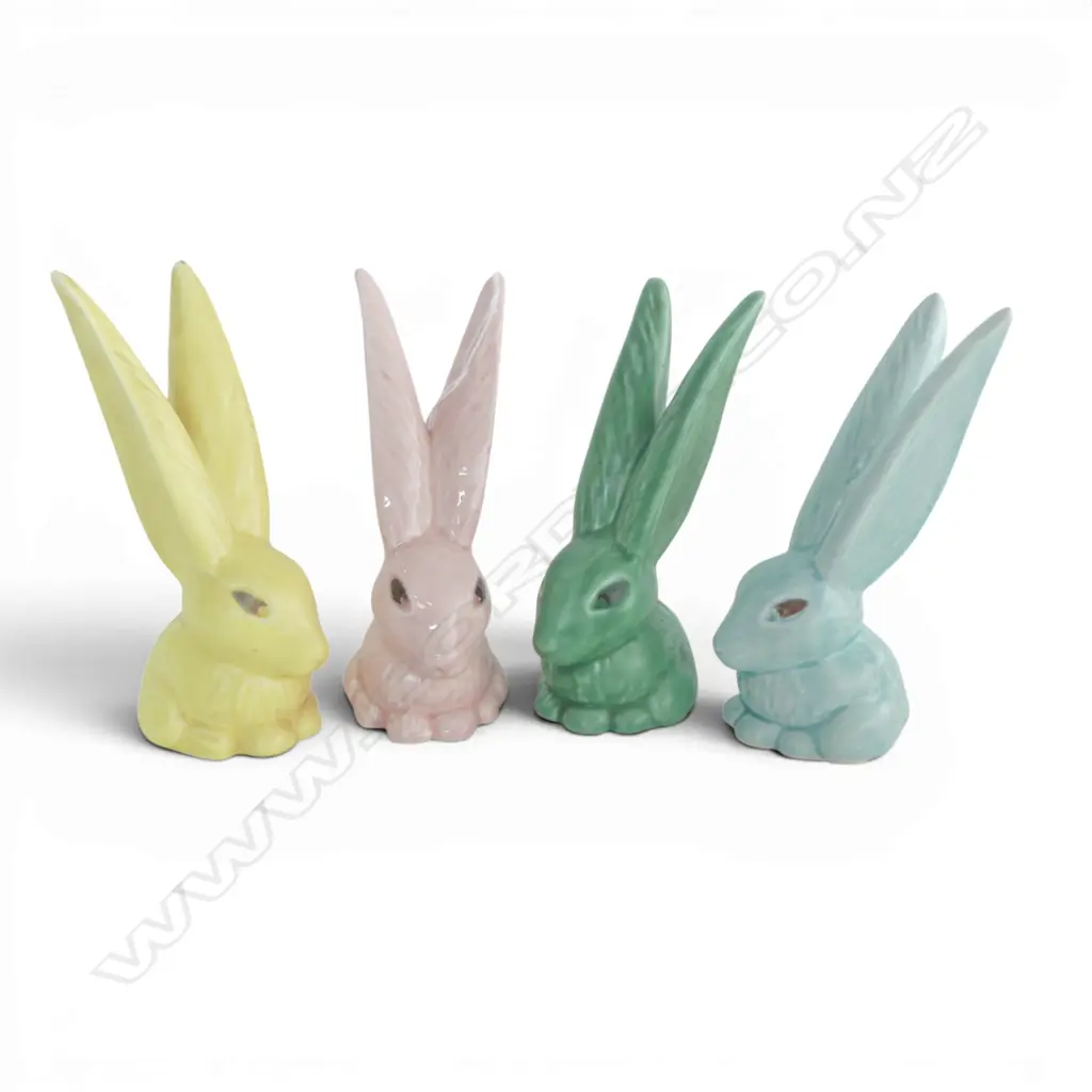 4 SYLVAC BUNNY RABBITS #1298 H.145mm Image 1++