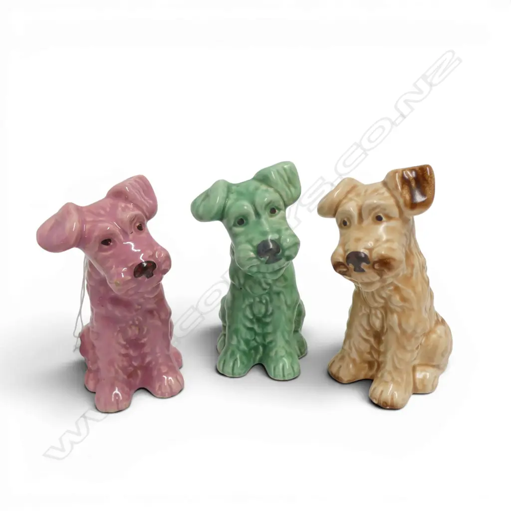 3 SYLVAC SCOTTIE DOGS #1378 H.120mm Image 1++