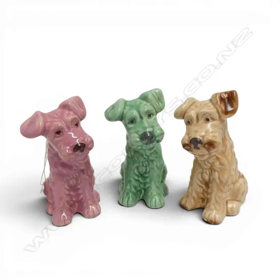 3 SYLVAC SCOTTIE DOGS #1378 H.120mm