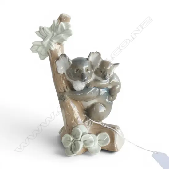 LLADRO KOALA  BEAR & CUB, H.210mm