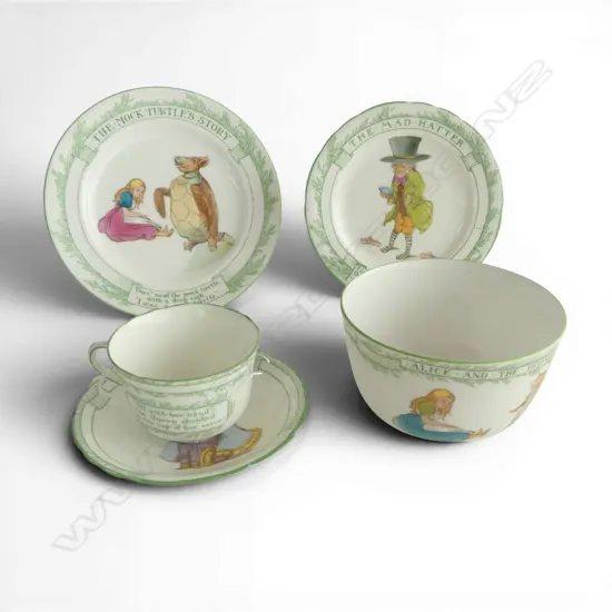 5 PCES ROYAL DOULTON NURSERY RHYMES; MOCK TURTLE PLATE 180mm dia