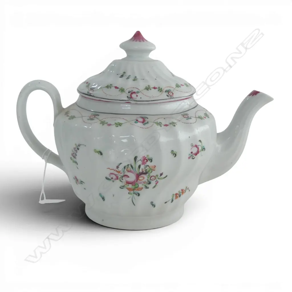 19THC NEWHALL TEA POT some chips to lid Image 1++
