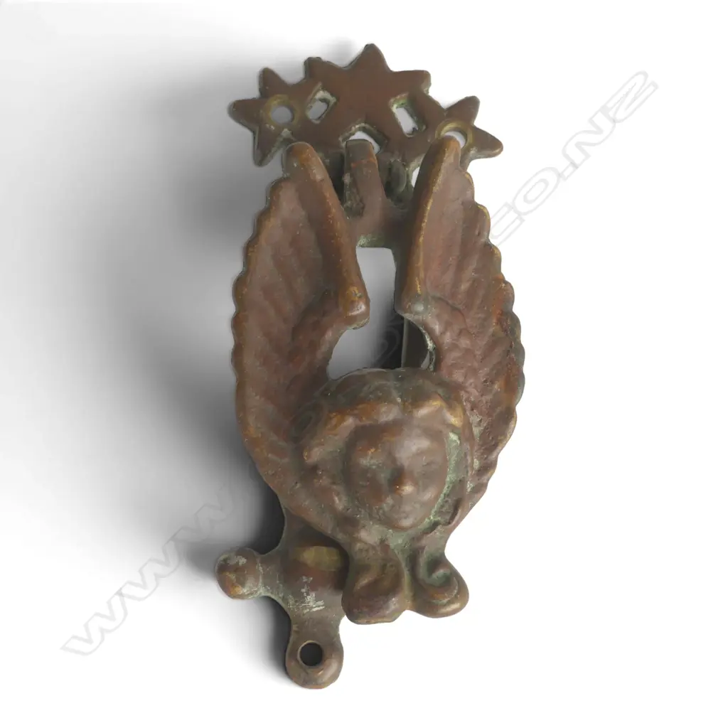 SMALL FRENCH METAL DOOR KNOCKER H.95mm Image 1++