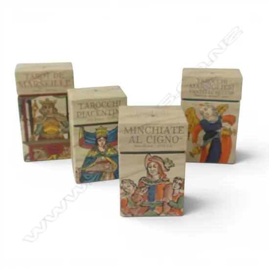 4 TAROT CARD DECKS