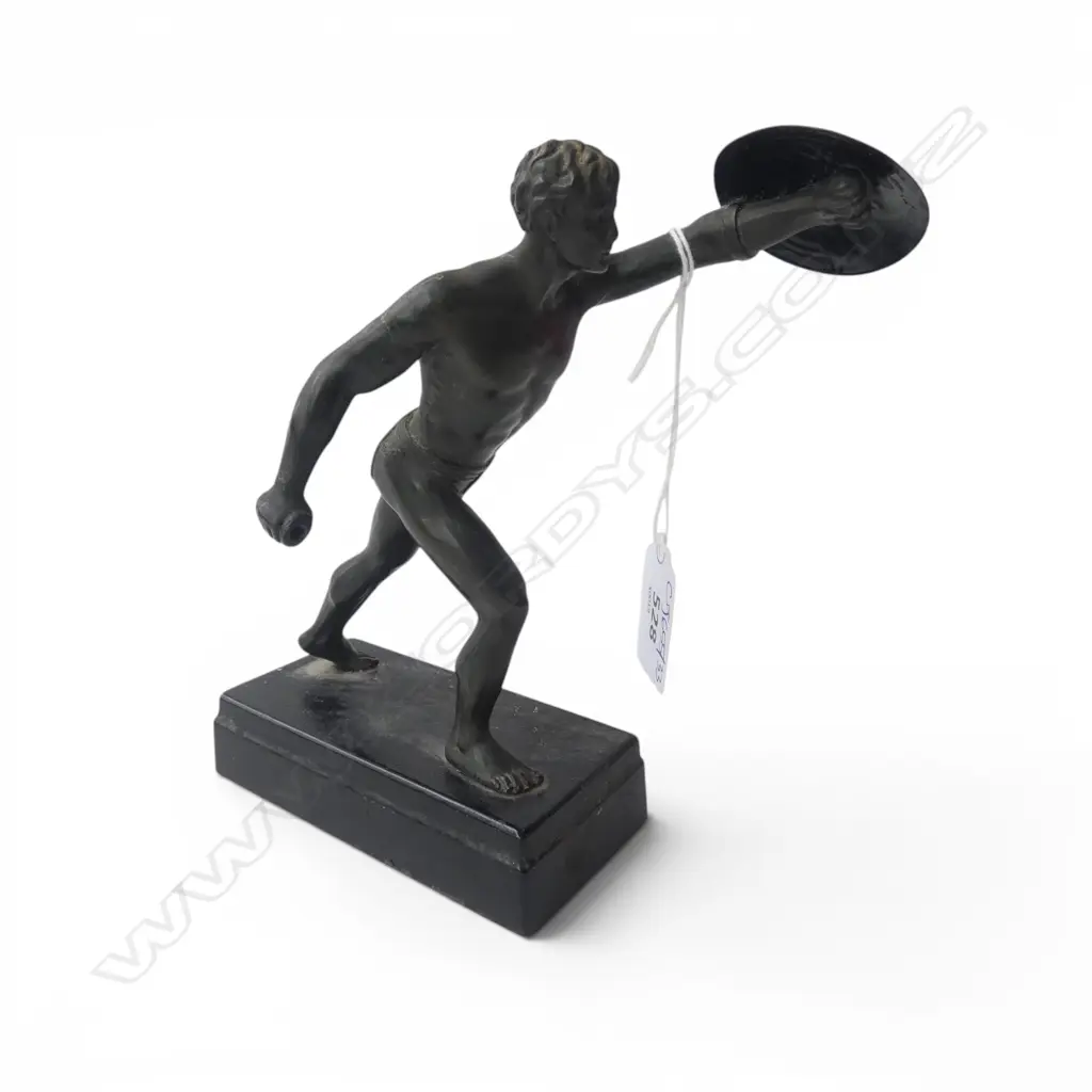 BRONZE CLASSICAL WARRIOR FIGURINE H.165mm Image 1++