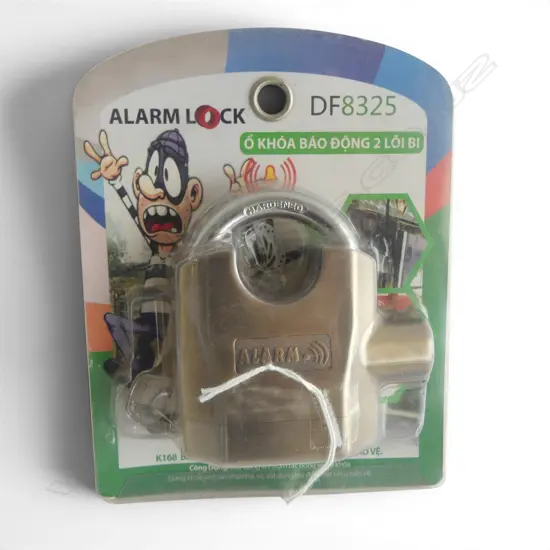 AS NEW ALARM PADLOCK w keys