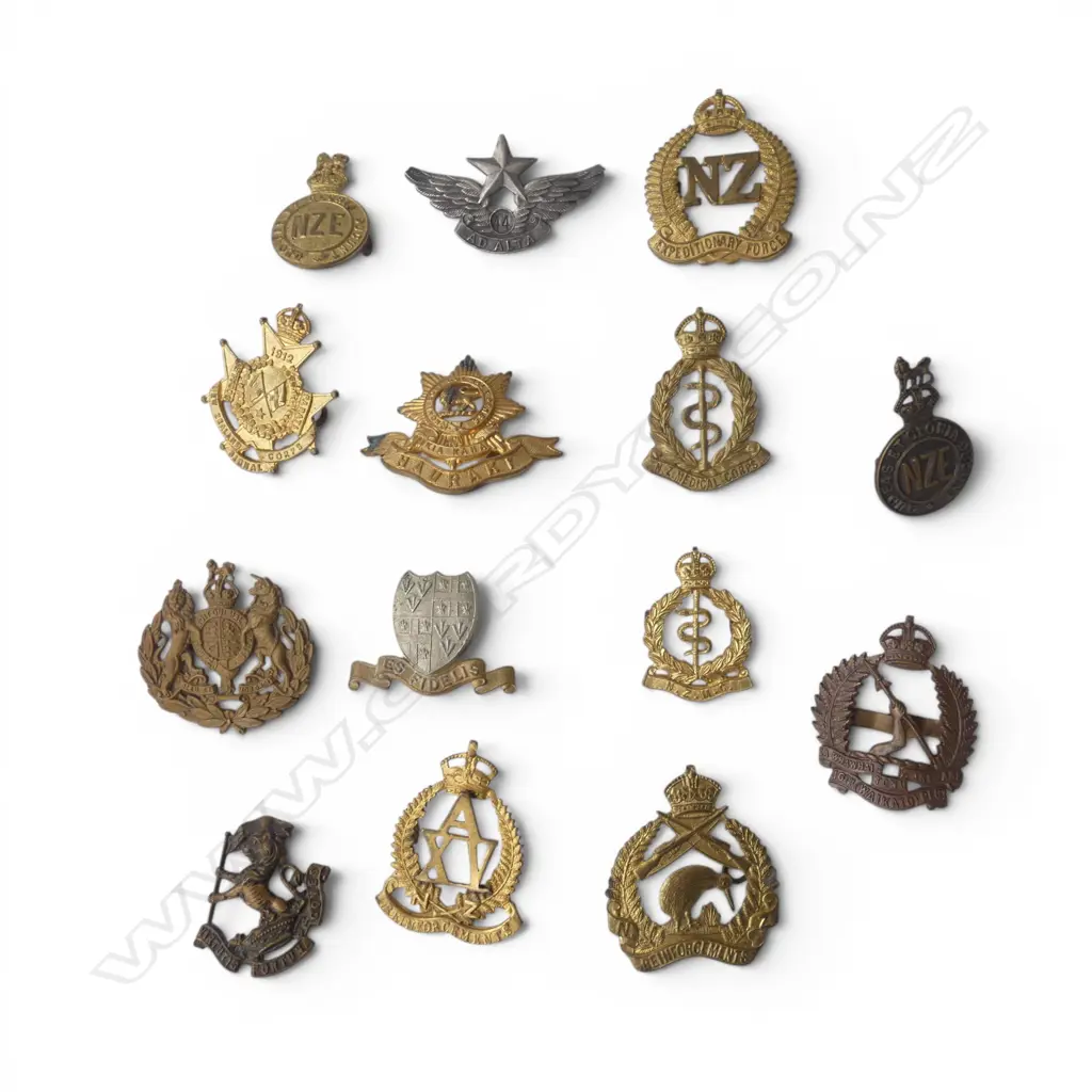 14 ASST. N.Z. MILITARY BADGES  Image 1++