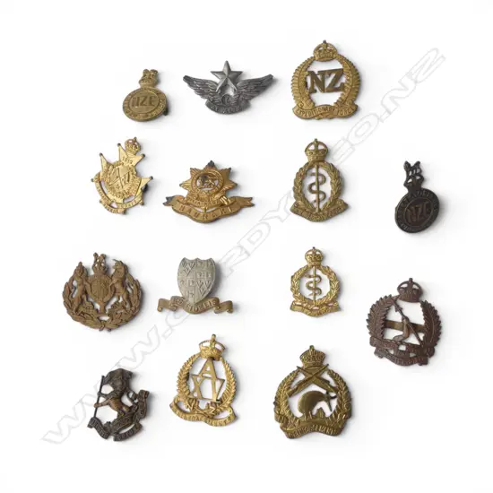 14 ASST. N.Z. MILITARY BADGES 