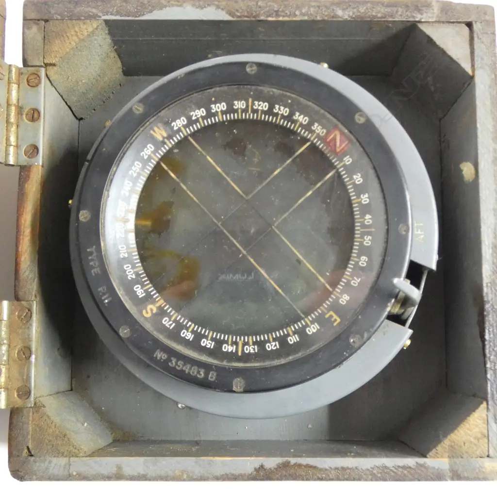 WWII AIRCRAFT COMPASS, 140mm dia, BOXED Image 1++