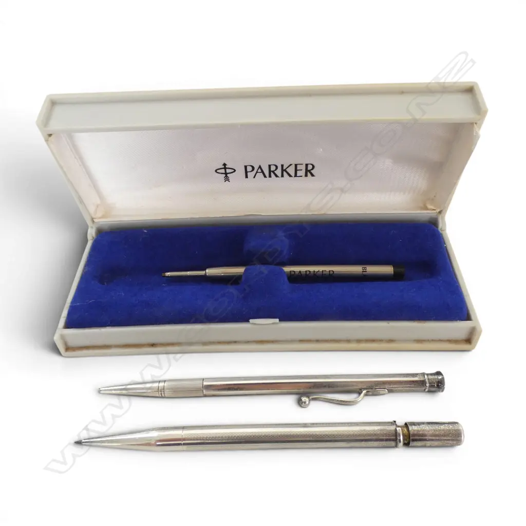 2 S/SILVER PROPELLING PENCILS  Image 1++