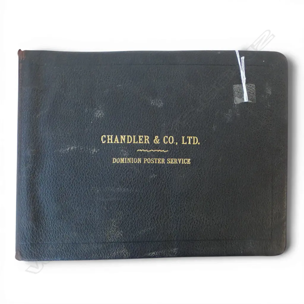 1930s CHANDLER & CO. DOMINION POSTER SERVICE CATALOGUE ALBUM Image 1++