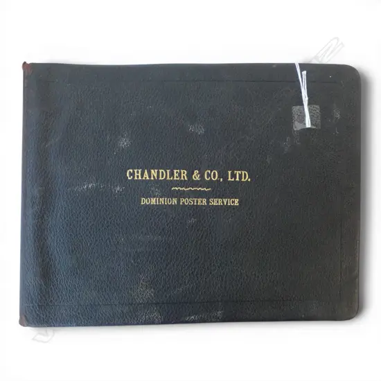 1930s CHANDLER & CO. DOMINION POSTER SERVICE CATALOGUE ALBUM