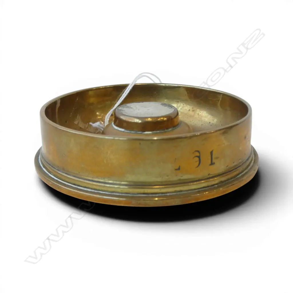 WWI FRENCH TRENCH ART DISH Dia.90mm Image 1++