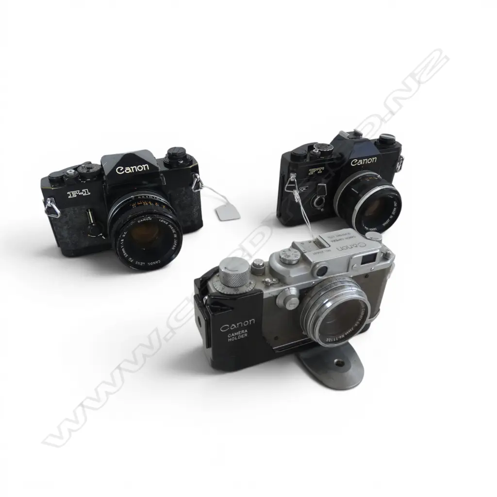 3 VINTAGE CANON CAMERAS; FT, F1, OTHER Image 1++