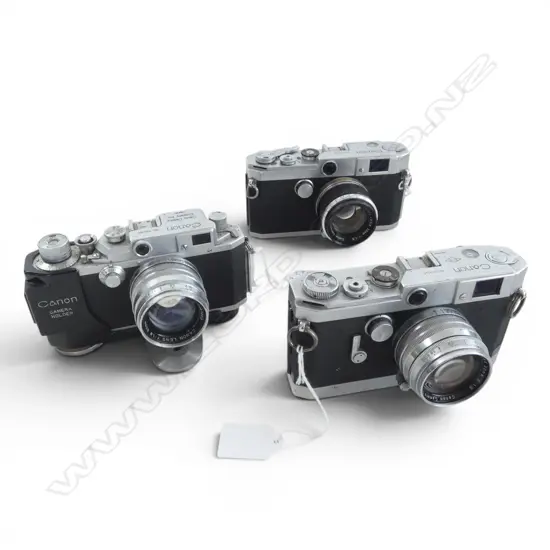 3 VINTAGE CANON CAMERAS