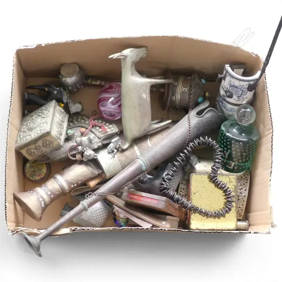 ASST. ETHNIC TRINKETS; OPIUM PIPE ETC