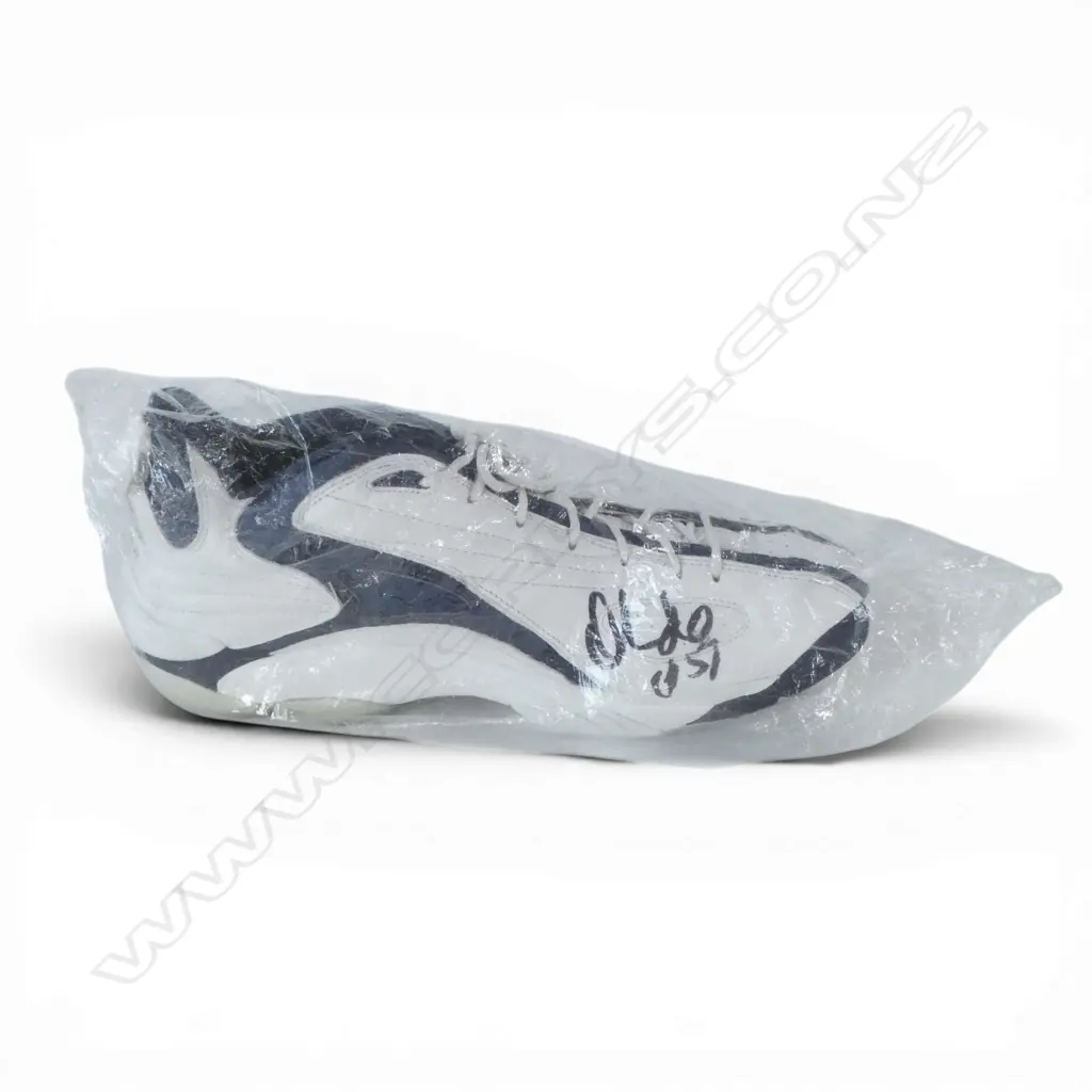 BASKETBALL SHOE SIGNED BY THE HARLEM GLOBE TROTTERS Image 1++