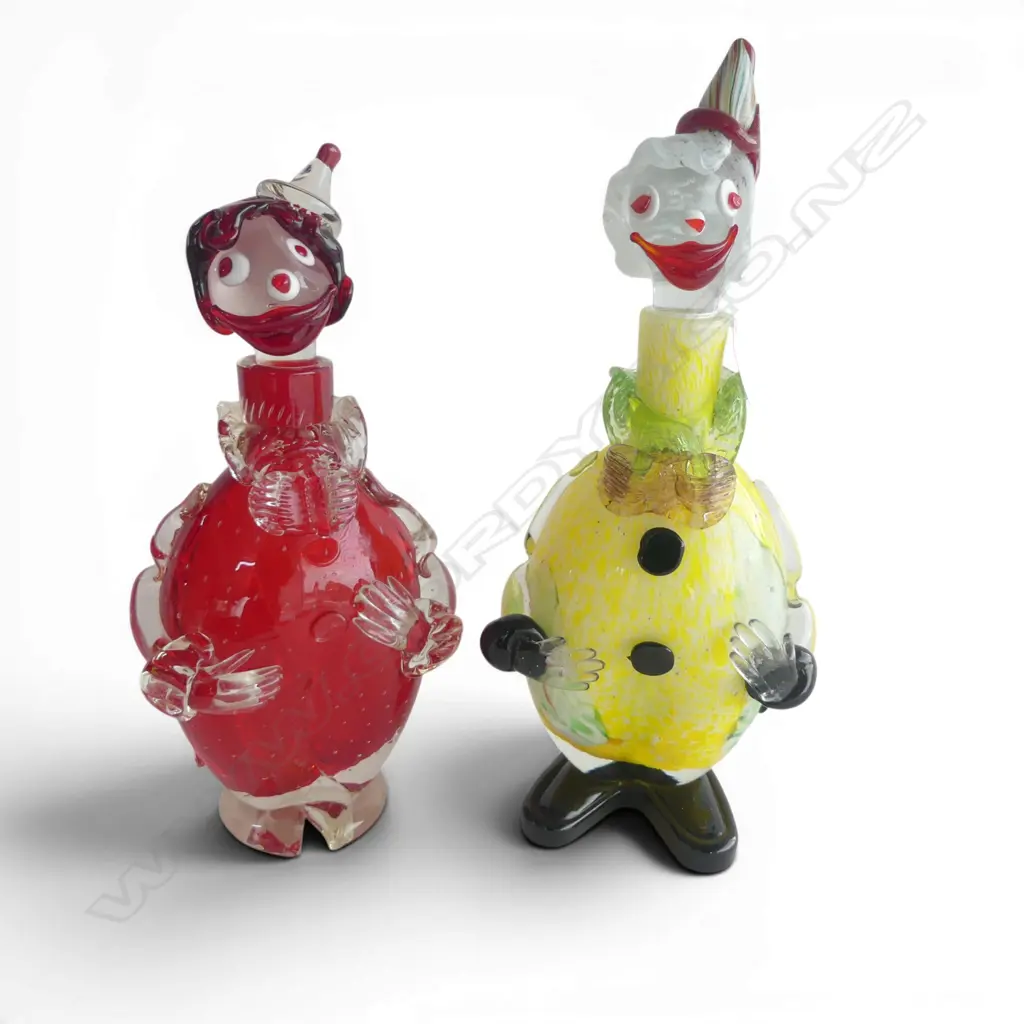 2 MURANO? ART GLASS DECANTERS H.360mm Image 1++