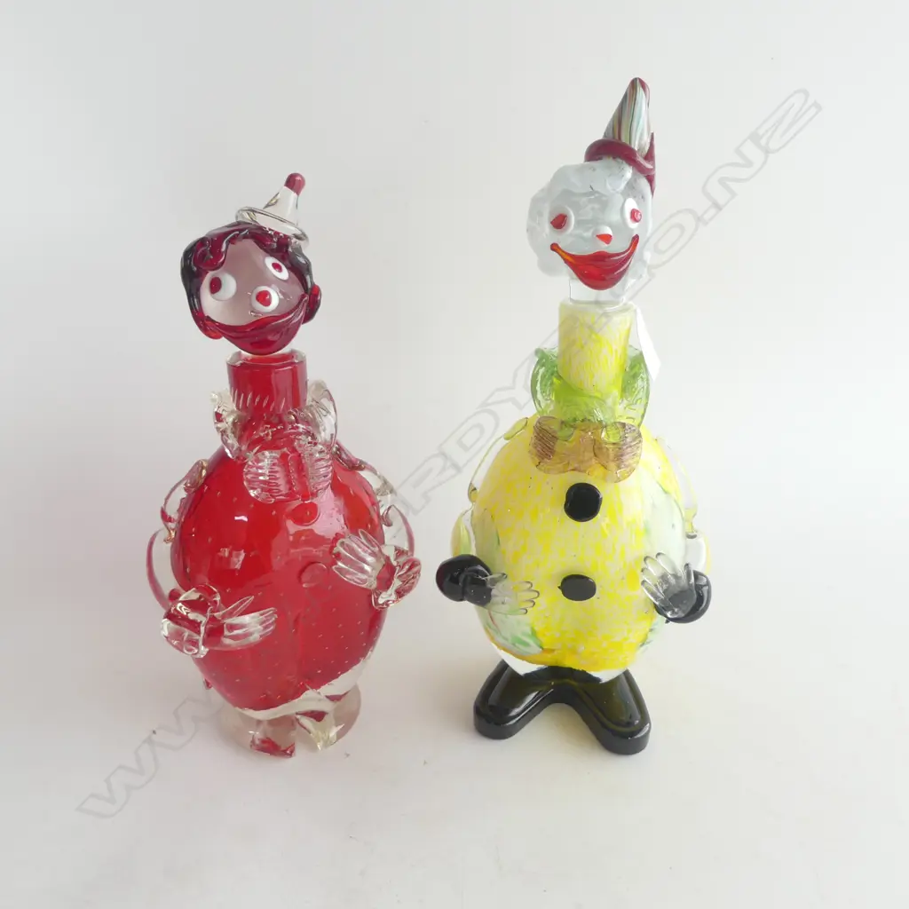 2 MURANO? ART GLASS DECANTERS H.360mm Image 1++