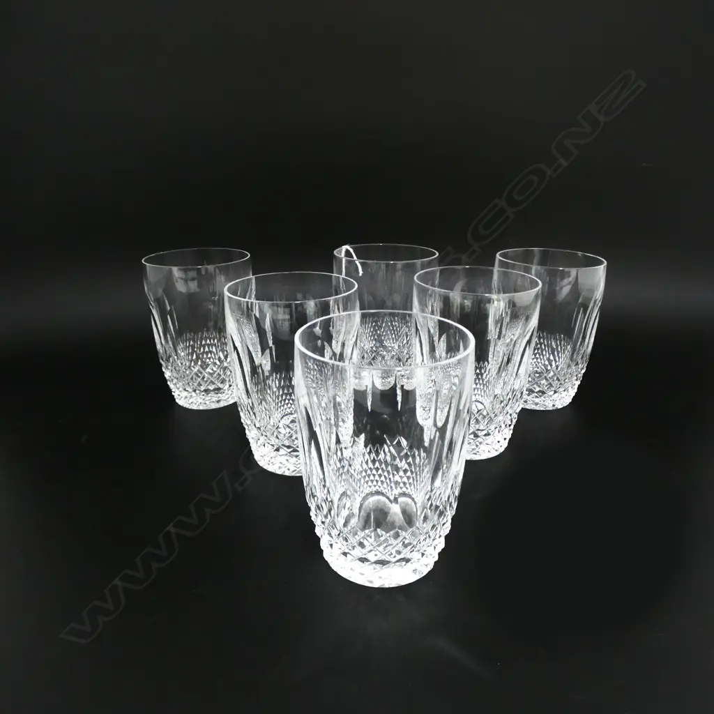 6 WATERFORD COLLEEN PATTERN TUMBLERS H.105mm Image 1++