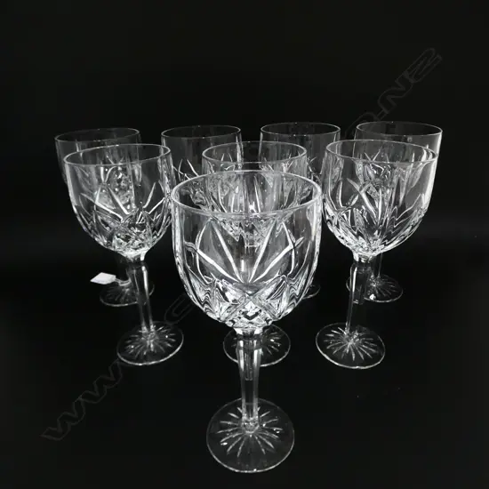 8 MARQUIS BY WATERFORD WINE GLASSES H.215mm