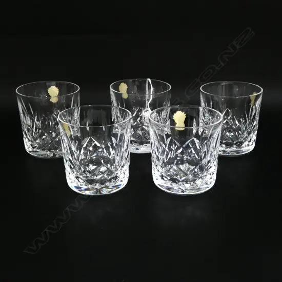 5 WATERFORD CRYSTAL GLASSES 
