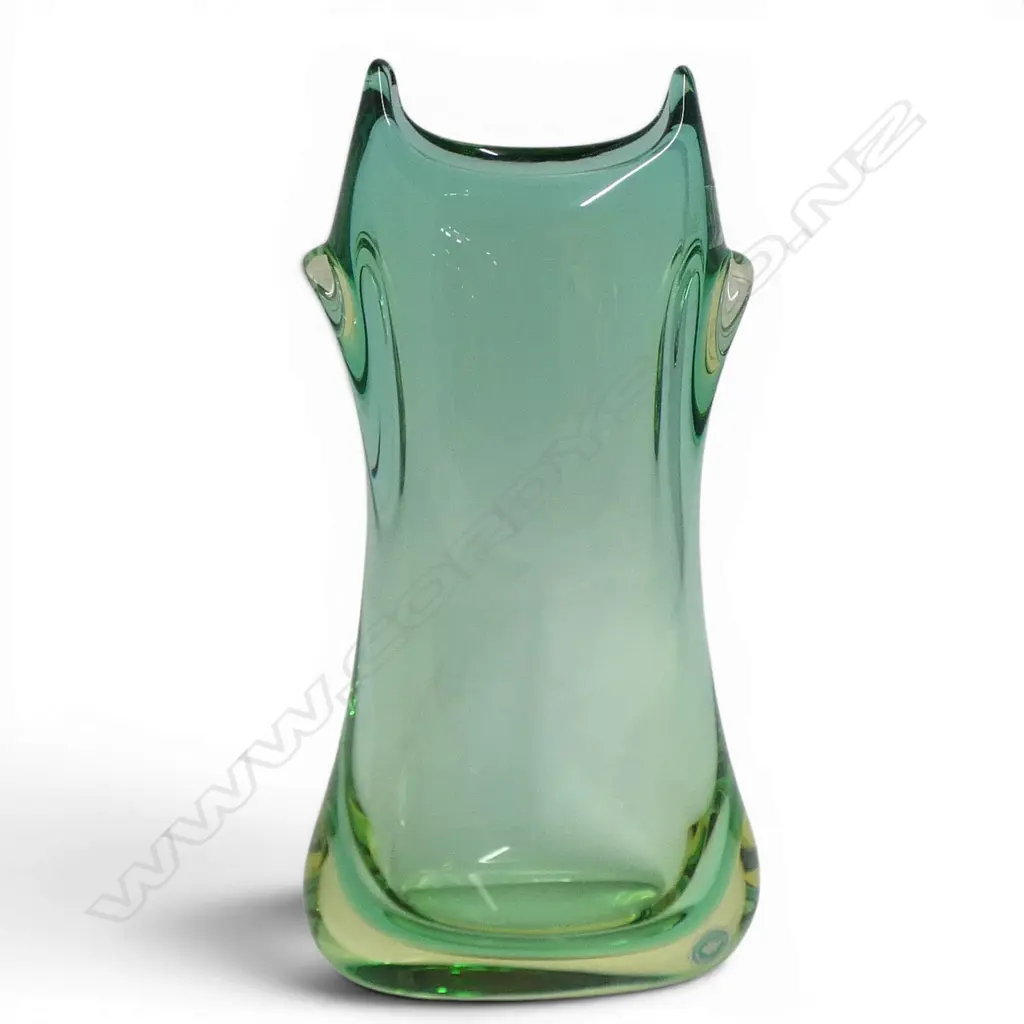 HAND MADE HEAVY VENTIAN GLASS VASE MADE IN ITALY H300MM Image 1++