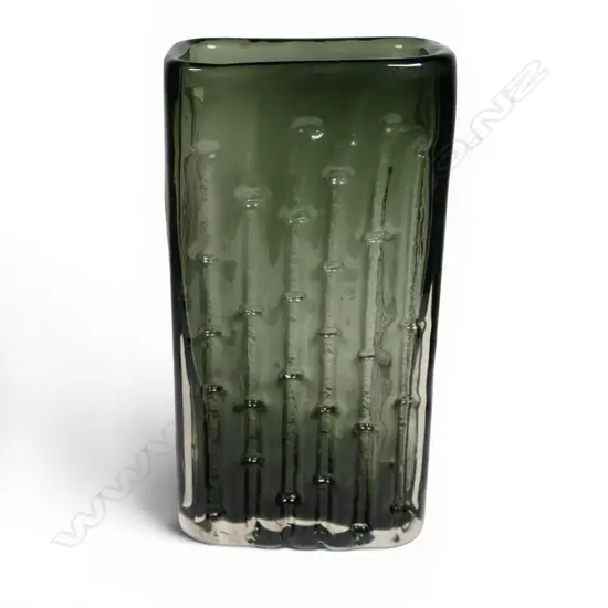 # Whitefriars Geoffrey Baxter design 'Bamboo' glass vase. Pattern No.9669. H.200mm.