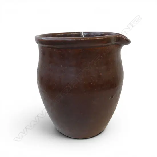 SALT GLAZED STONE WARE POURING POT, H.190mm