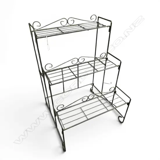 Metal tiered plant stand H.880mm
