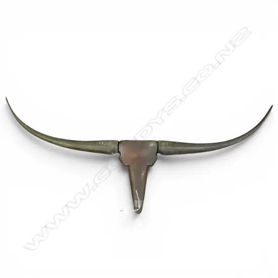 AGED BRONZE BULLOCK HEAD W.975mm
