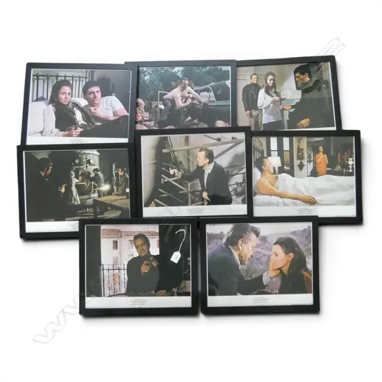 SET OF 8 DAYBILLS THE LAST RUN MOVIE POSTERS H270 W340MM USA LITHOS